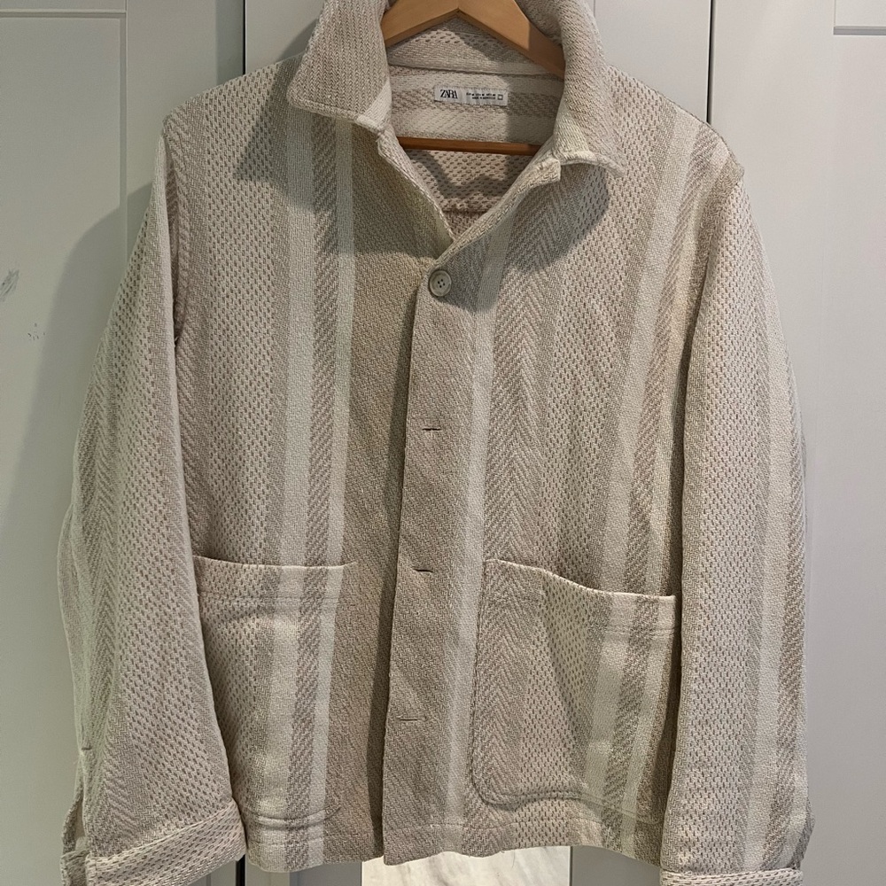 Zara Men's Cream Jacket